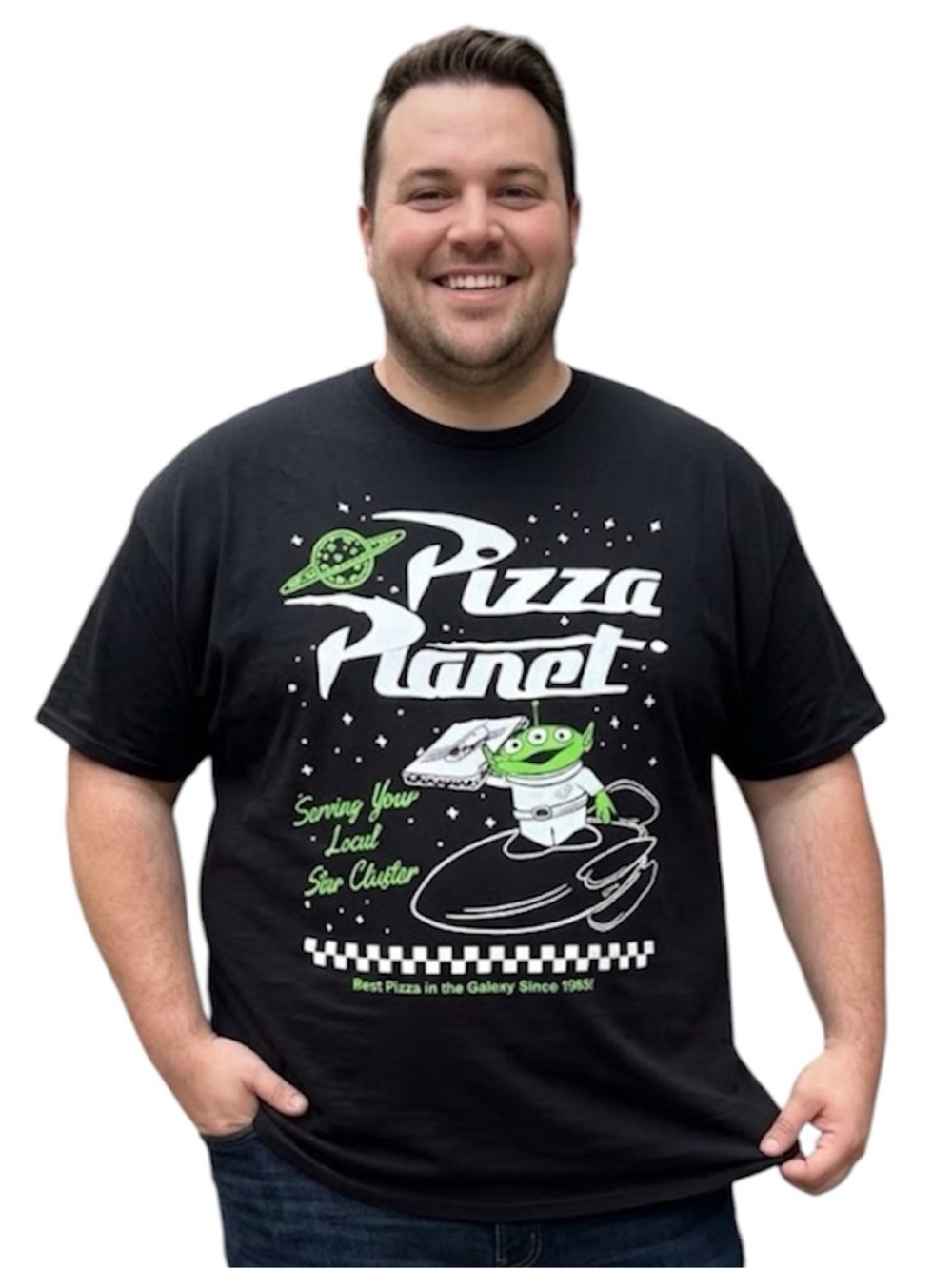 New Disney Pixar Toy Story Black Graphic Tee - Men's Casual Shirt Size 3XL